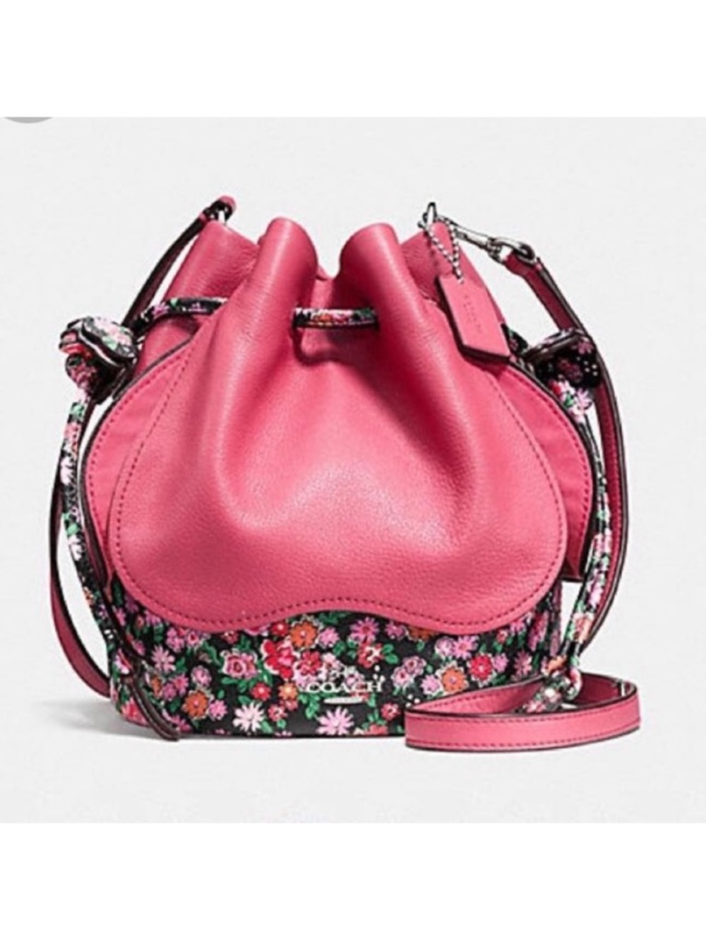 COACH PETAL Drawstring Bucket Bag